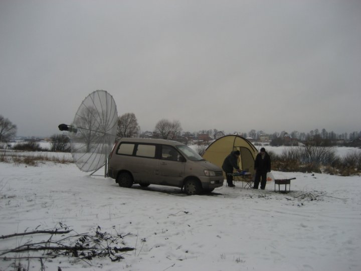 ARRL-EME-TEST-2007 Field Expedition UA3DJG Team