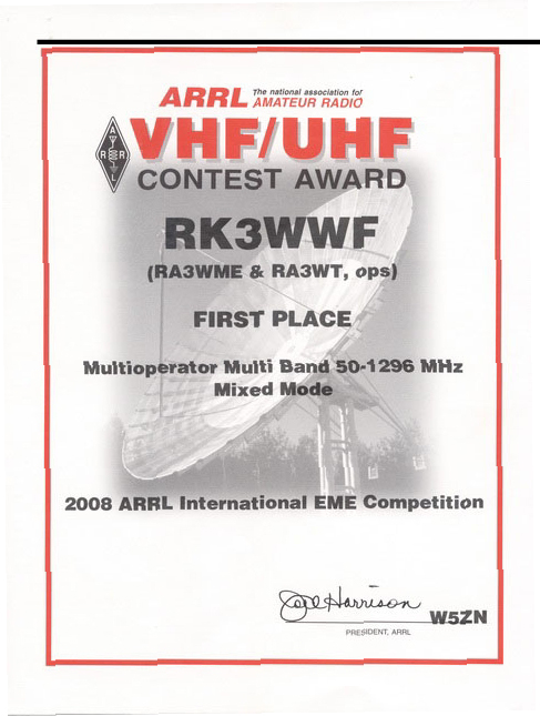 ARRL EME 2008